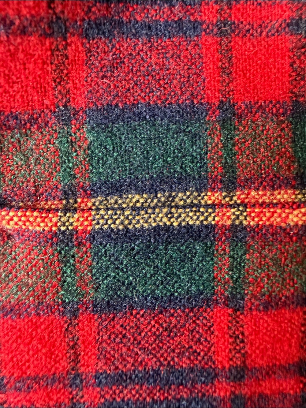 Pendleton-Vintage 80s Classic Red Tartan Plaid Board Shirt 100% Pure Virgin Wool - Picture 5 of 8
